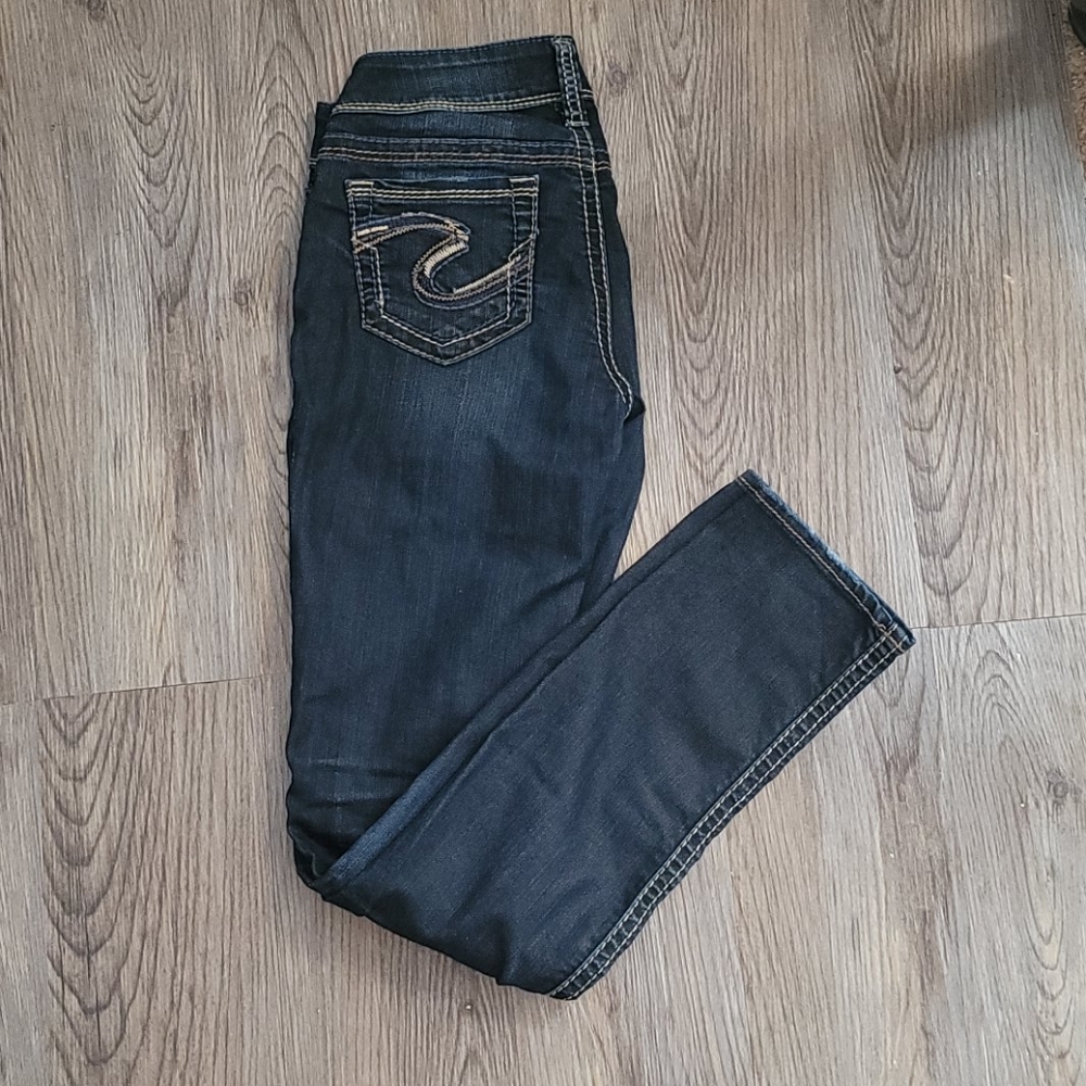 Silver skinny jeans 27/31
